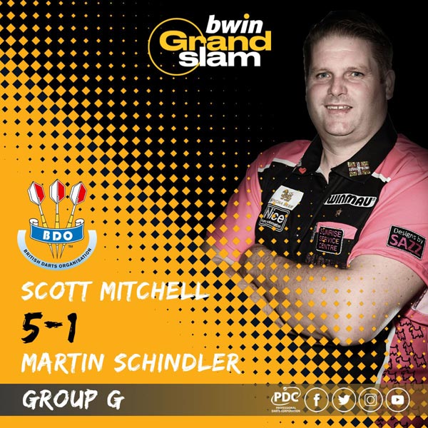 Grand Slam of Darts 2018 GSOD - Scott Mitchell v Martin Schindler