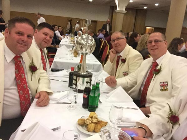 WDF Europe Cup 2018 Winners England Men at Dinner Darts